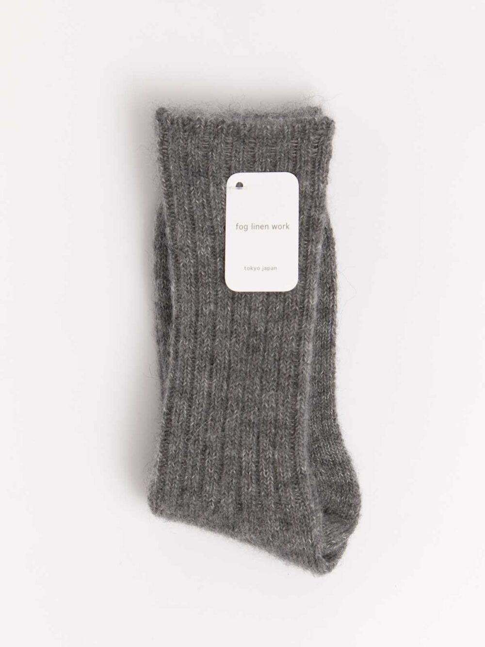 mohair socks by fog linen grey