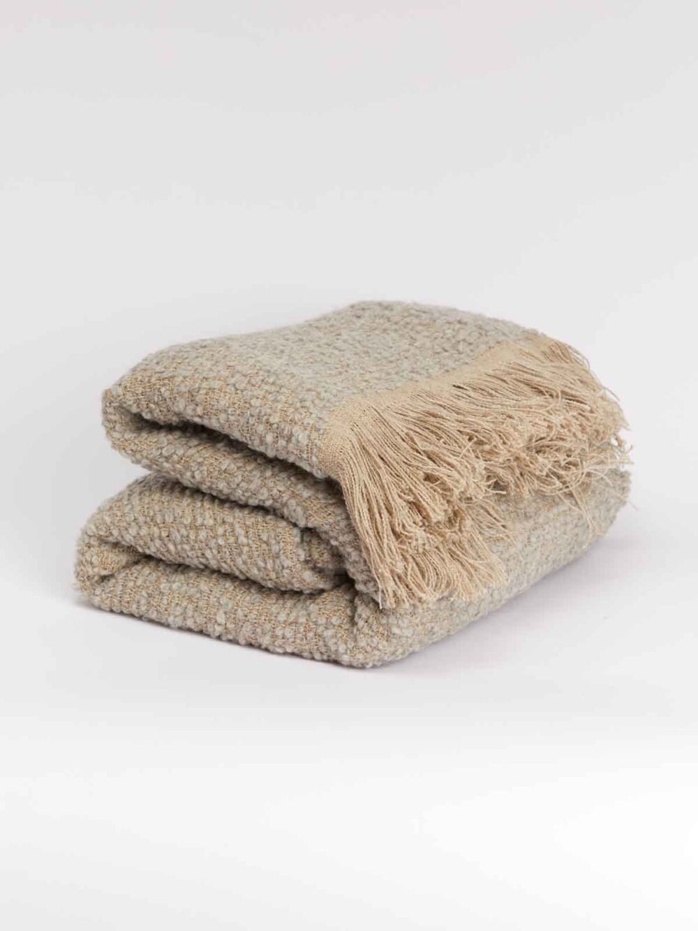 Bubley Throw in Natural & Grey by Uniq'uity