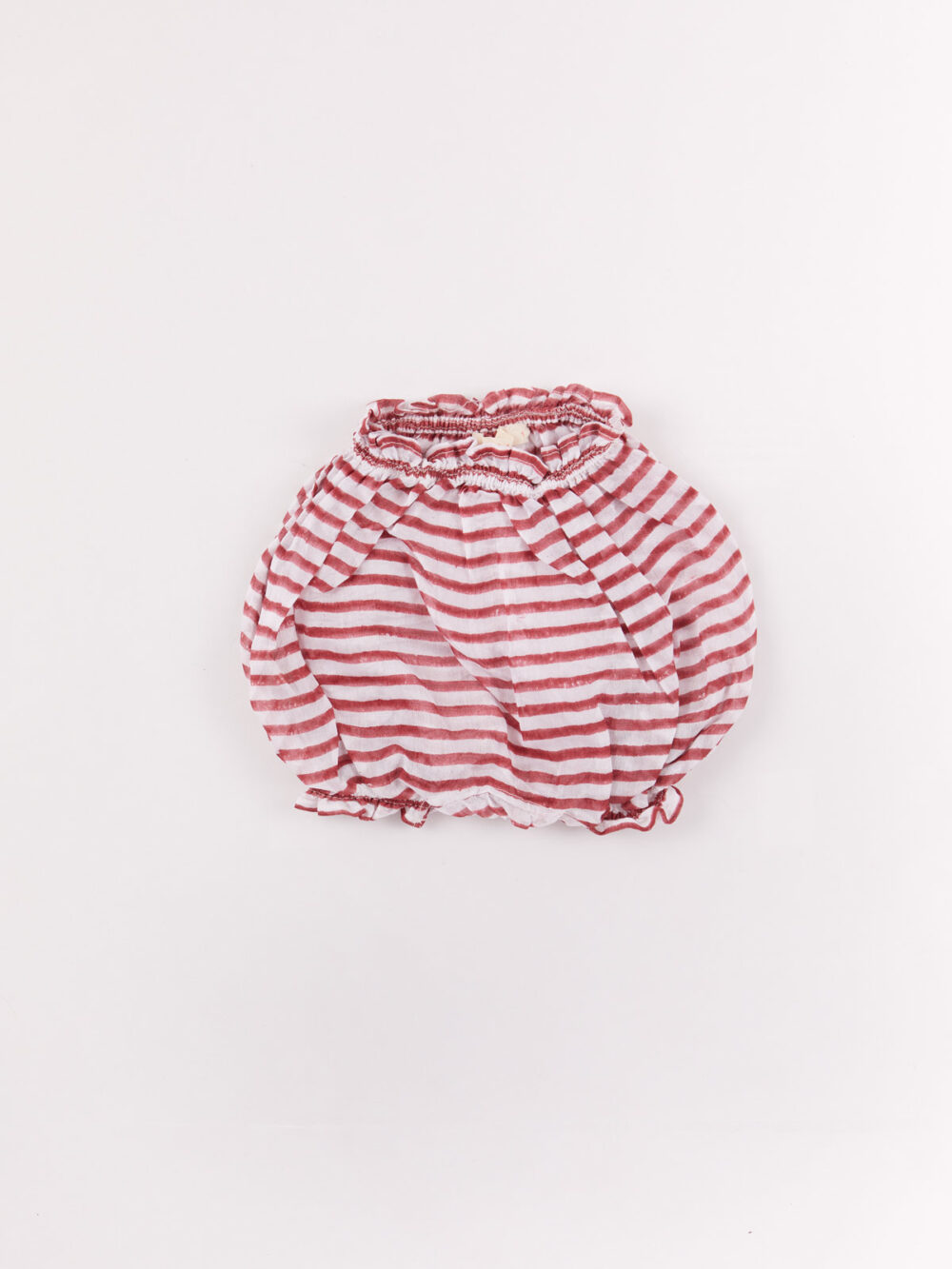 injiri red striped bloomers for baby