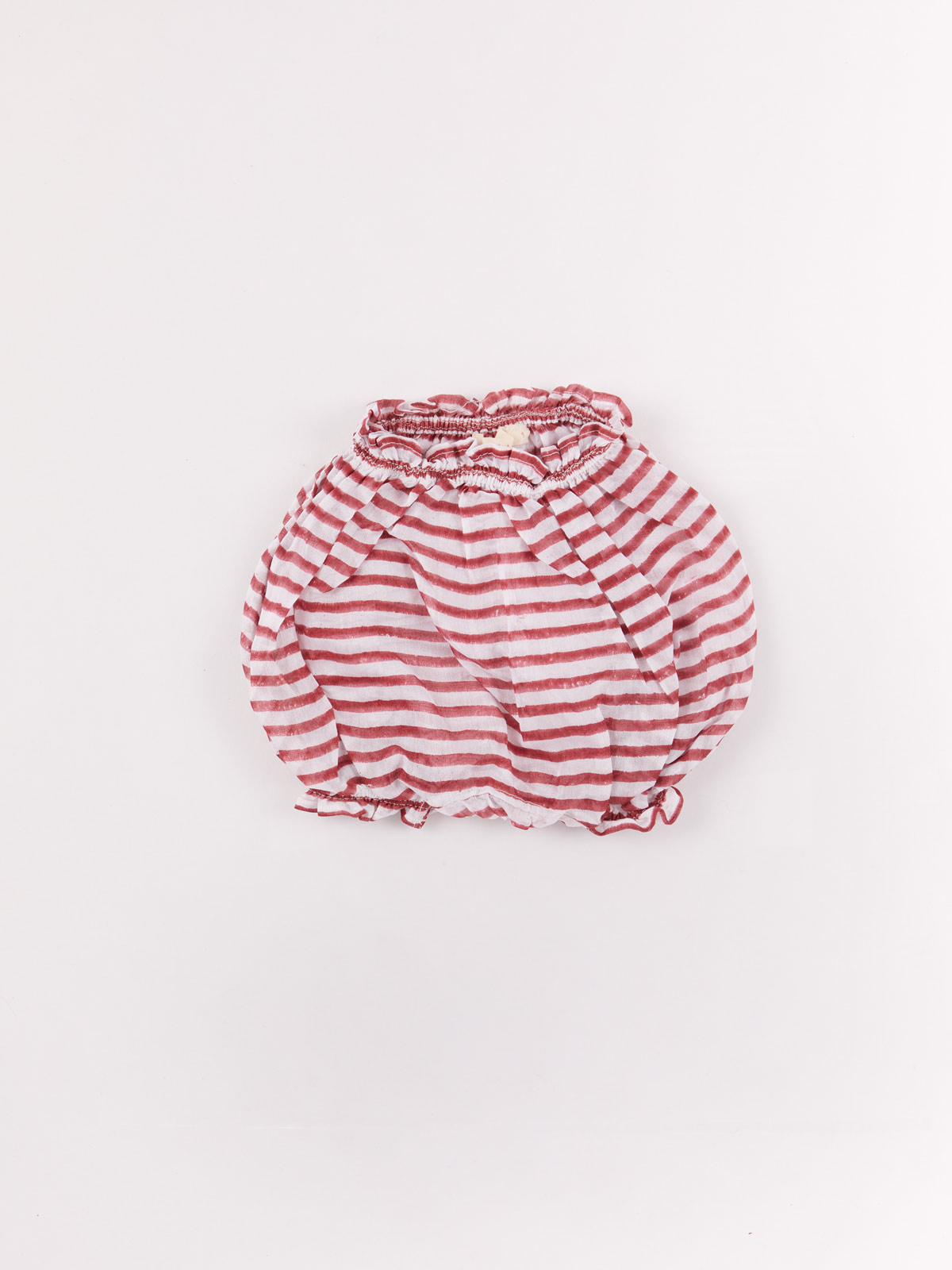 injiri red striped bloomers for baby