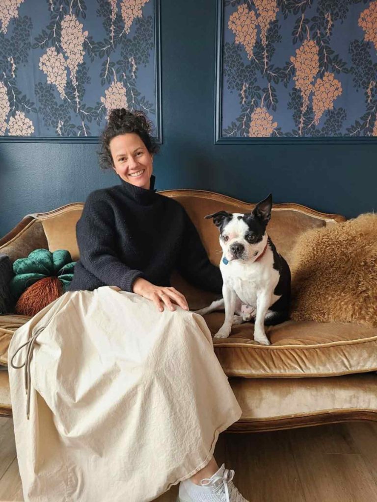 jessica niello-white, founder of honey honey, and her pup