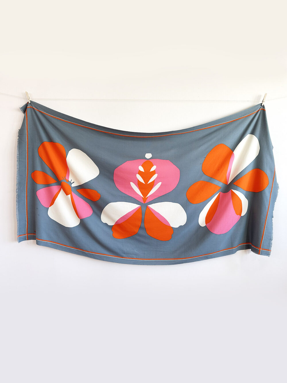 lightweight beach towel with bright graphics