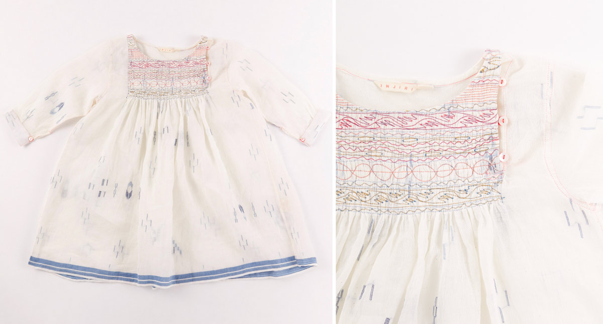 Injiri embroidered child's dress