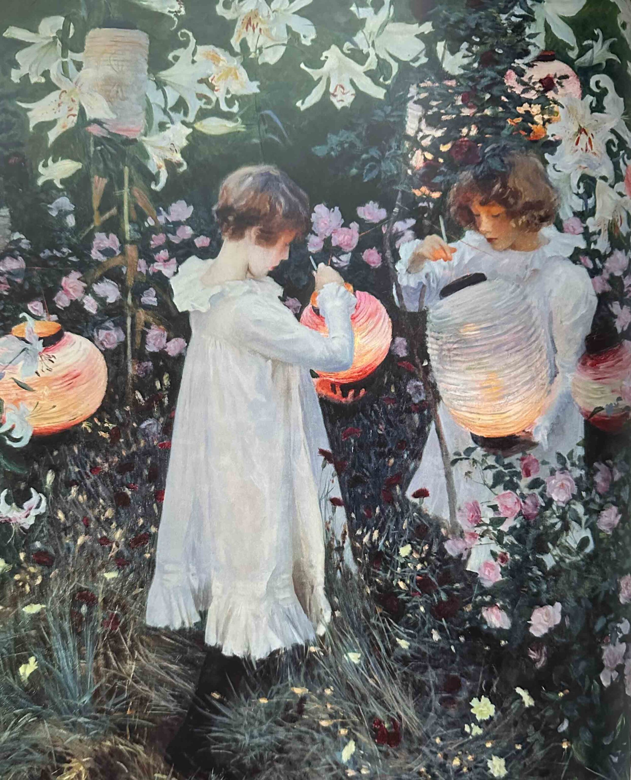 Sargent painting of children in a garden